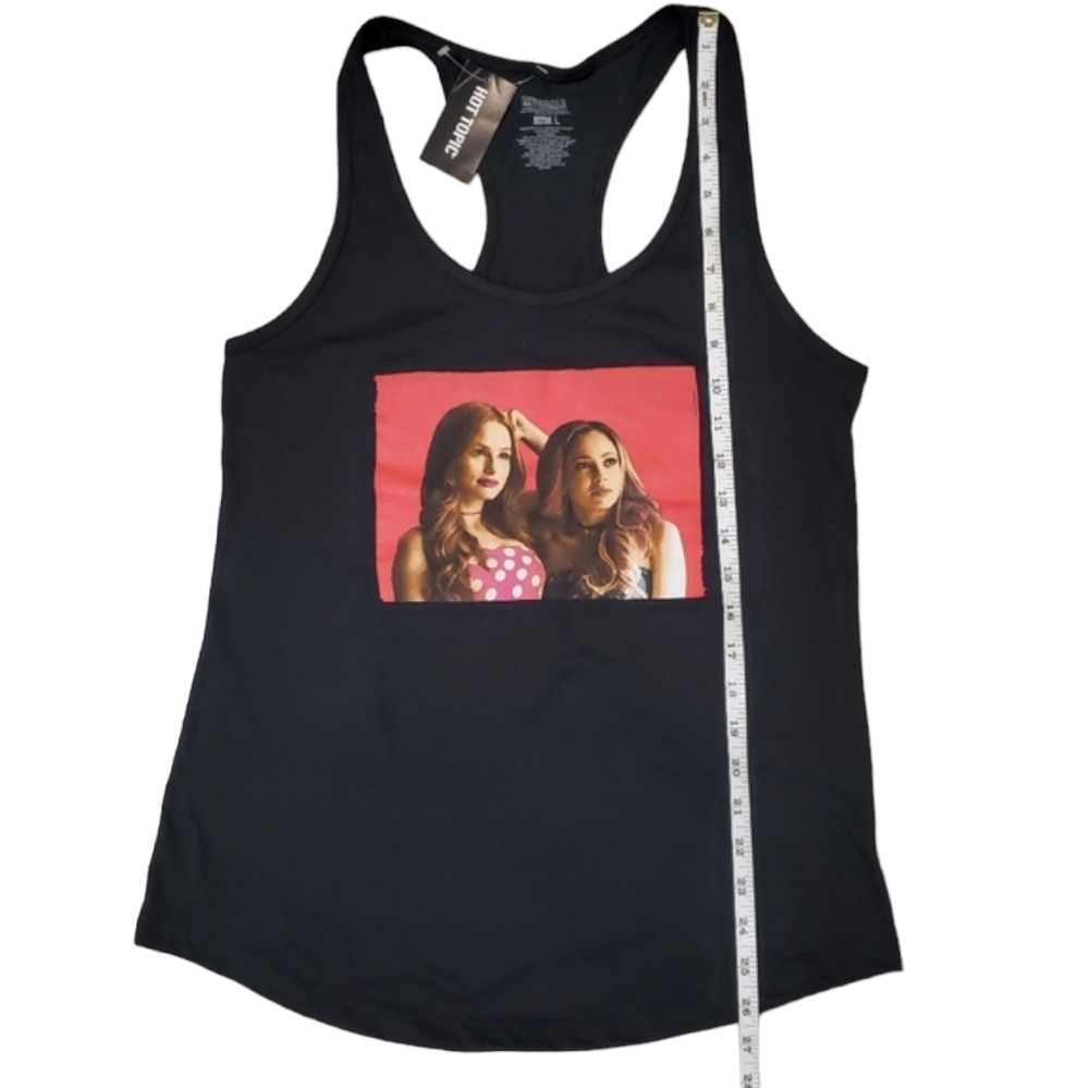 Hot Topic Black Riverdale Choni Faces Print Racerback Tank Top Juniors Large - Picture 7 of 10